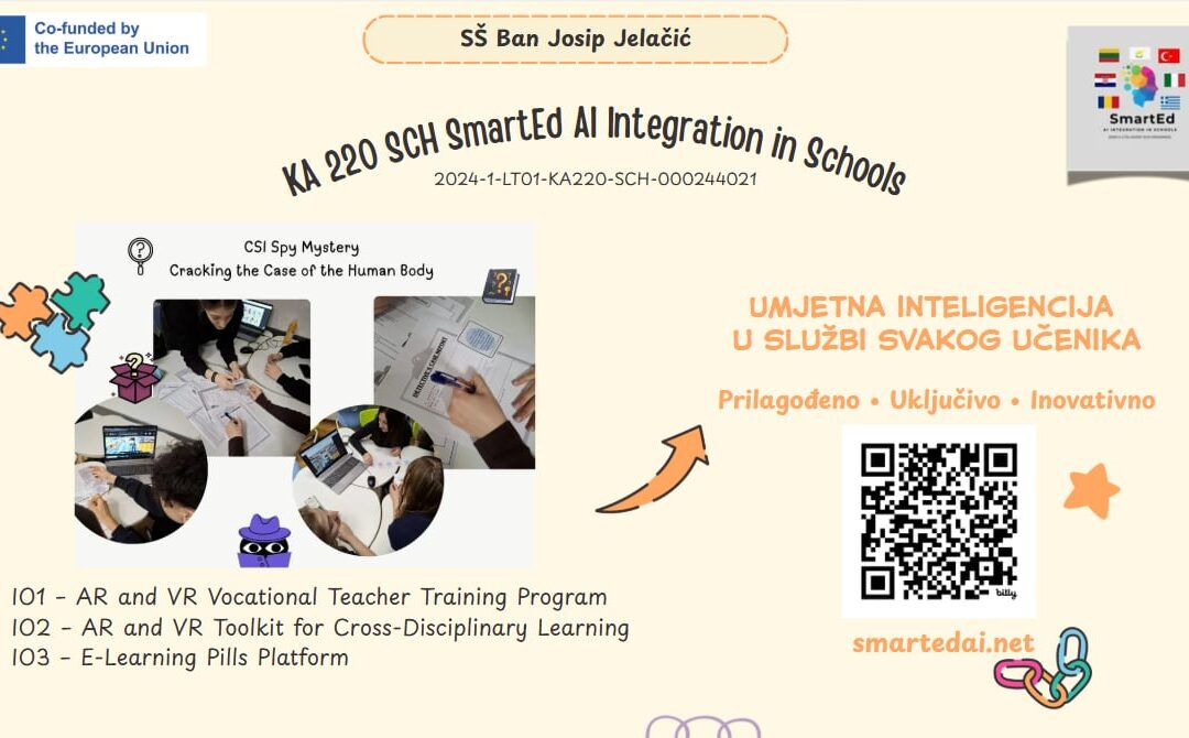 Uspješno završen Erasmus+ projekt SmartEd – AI Integration in Schools u Zaprešiću: Održano multiplicirajuće događanje za kraj projekta